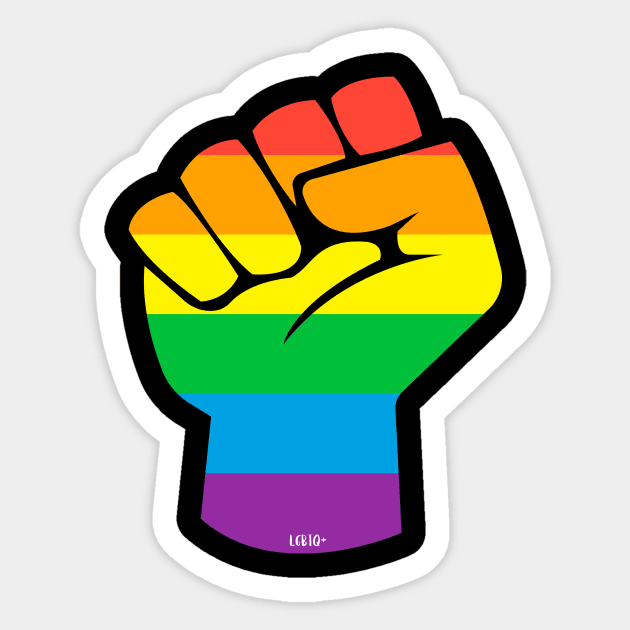 LGBTQ+ Pride Face Mask Protection Sticker by WPKs Design & Co